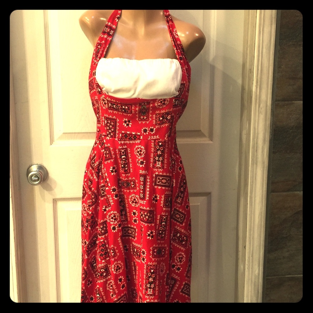 Red Bandanna Dress